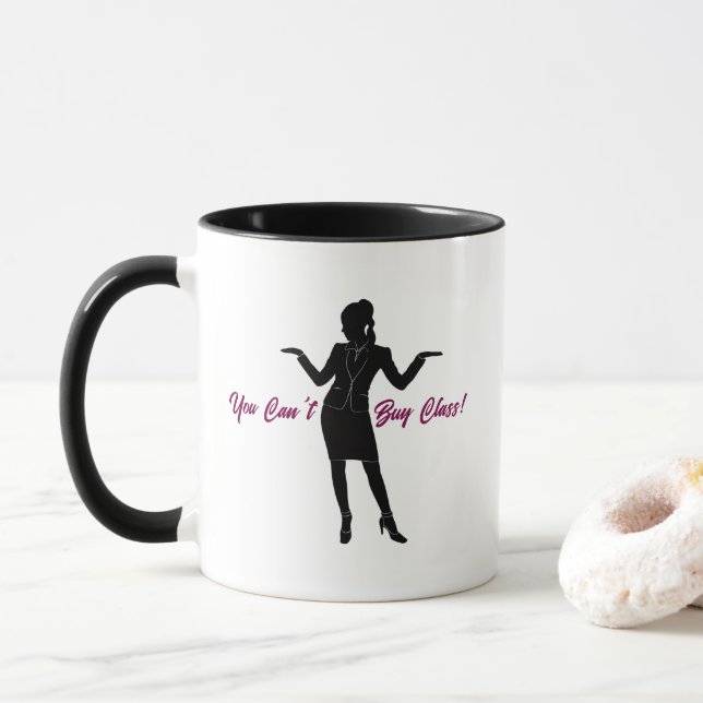 Mug " On ne peut pas acheter la classe !" (Avec donut)