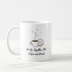 Mug On va ensemble comme du café et des beignets Valen