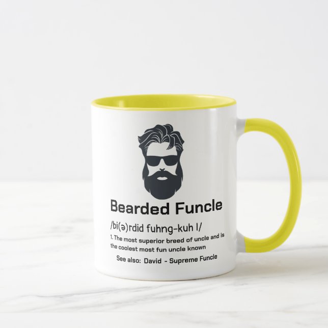 Mug Oncle Définition Funny Bearny Funcle (Droite)