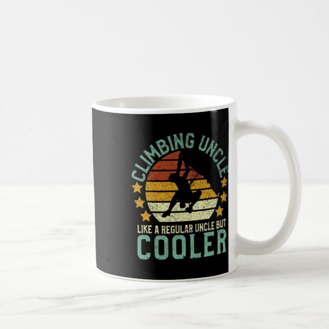 Mug Oncle d'escalade de rochers drôle de grimpeur de m (Droite)