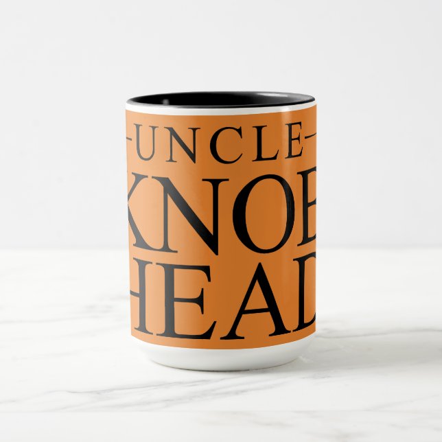 Mug Oncle drôle Quote - oncle Knob Head d'amusement - (Centre)
