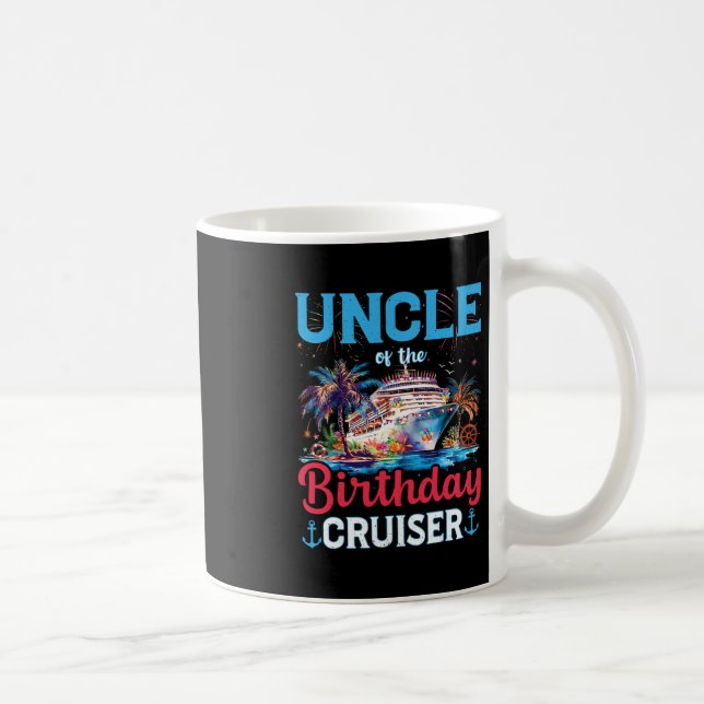Mug Oncle du croiseur d'anniversaire drôle de croisièr (Droite)