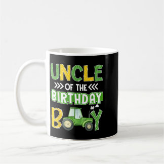 Mug Oncle du garçon d'anniversaire Tracteurs Camions d