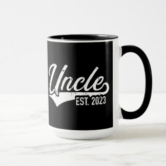 Mug Oncle est. 2023 pour les faire-part de grossesse