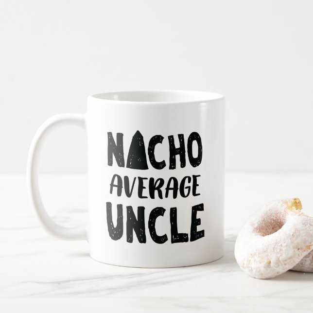 Mug Oncle moyen Mexican Food Funny de Nacho (Avec donut)