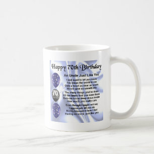Mug Oncle Poem - soixante-dixième anniversaire