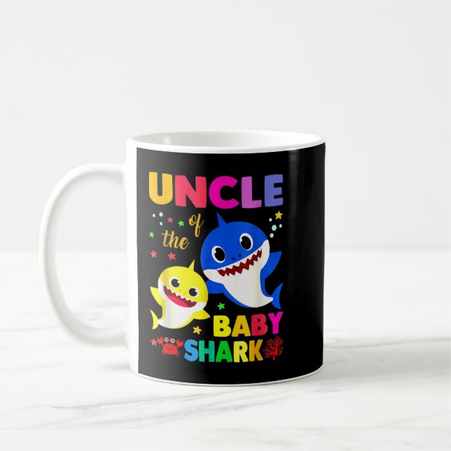 Mug Oncle requin Oncle requin Famille de requins Fête  (Gauche)