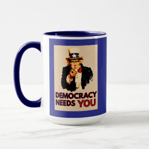 Mug Oncle Sam 'La démocratie a besoin de toi'