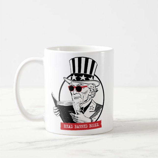Mug Oncle Sam lit des livres interdits (Gauche)