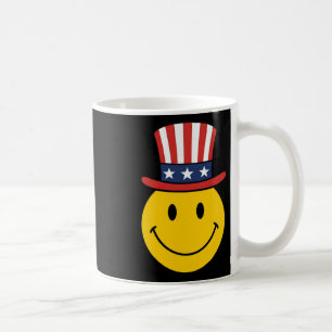 Mug Oncle Sam visage souriant des années 70 patriotiqu