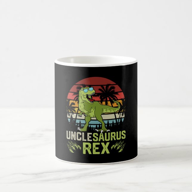 Mug Oncle Tyrannosaure Rex | Design de dinosaure rétro (Centre)