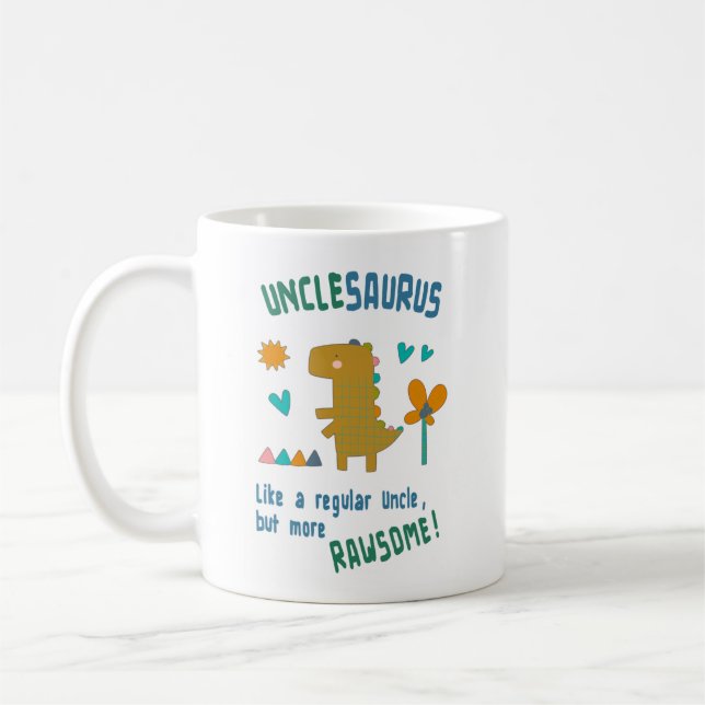 Mug OncleSaurus Anniversaire ou Fête des pères (Gauche)