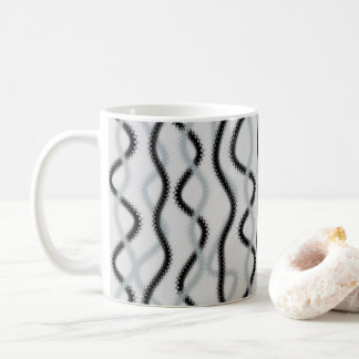 Mug Ondes noires et grises