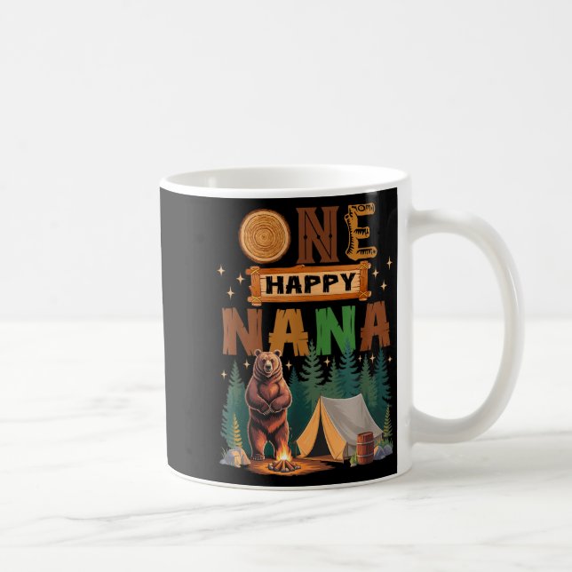 Mug One Happy Nana Camper 1st Birthday Camng Bear  (Droite)