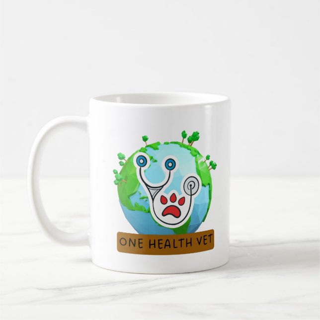Mug One Health Vet – Vet Global Health Animal Design (Gauche)