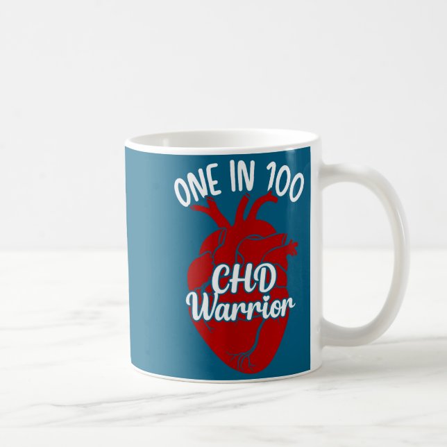 Mug One In 100 Chd Warrior Congenital Heart Disease Aw (Droite)