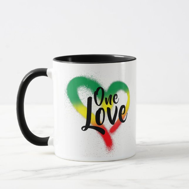 Mug One Love One Heart Reggae Vibes (Gauche)