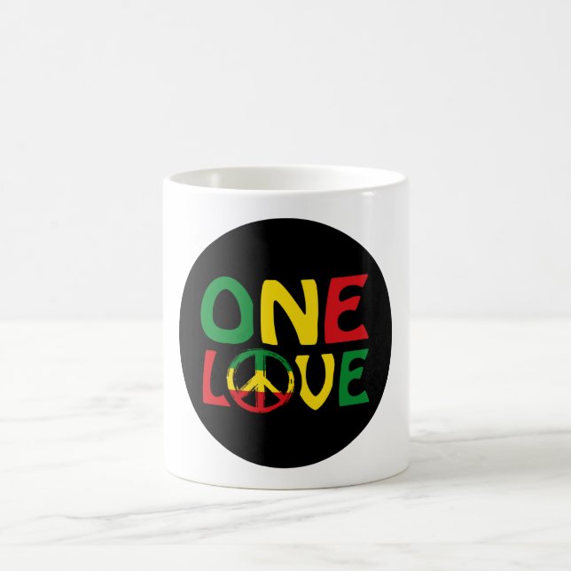 Mug One Love, Reggae design (Centre)