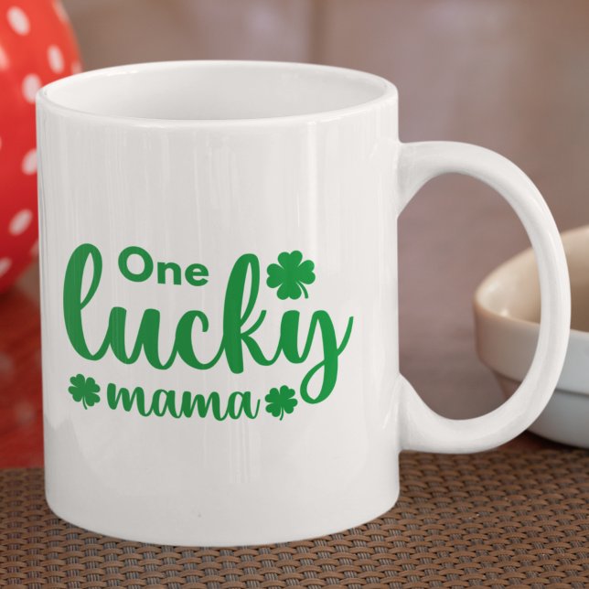 Mug One Lucky Mama Funny St Patrick Day (Créateur téléchargé)
