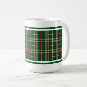 Mug O'Neill Tartan Tan Tan et Green Irish Plaid