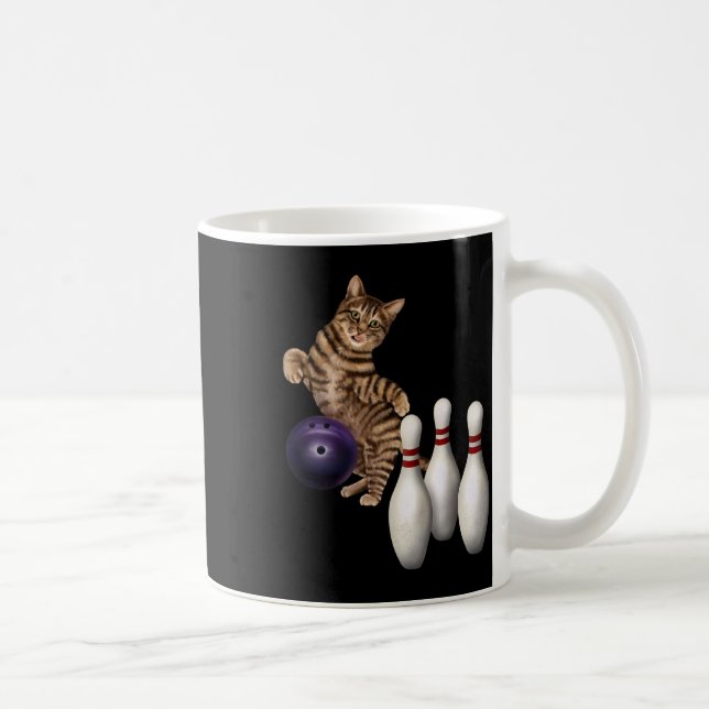Mug Onglet Funny Chat Bowling (Droite)