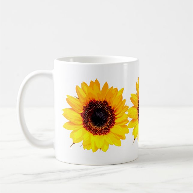 Mug Only a Sunflower Blossom + your text & ideas (Gauche)