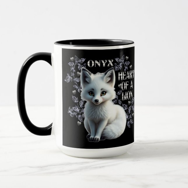 Mug Onyx - Cœur de Lion Noir (Gauche)