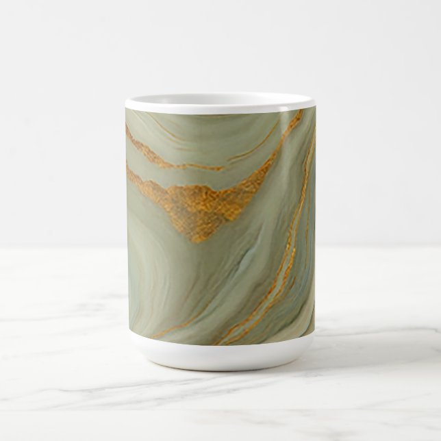 Mug Onyx Luxueux Avec Or Et Vert (Centre)