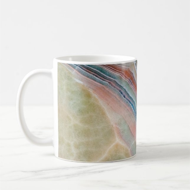 Mug onyx marbre texture arrière - plan de pierres natu (Gauche)