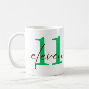 Mug Onzième anniversaire (11 ans) avec personnalisatio