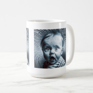 Mug Op Art Baby Classic Mug, 15 oz