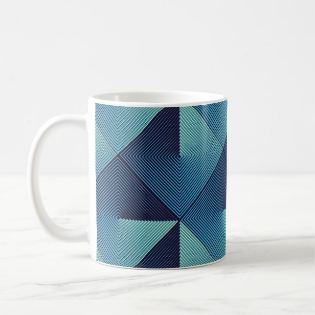 Mug Op Art Rhombus : élégant (Gauche)
