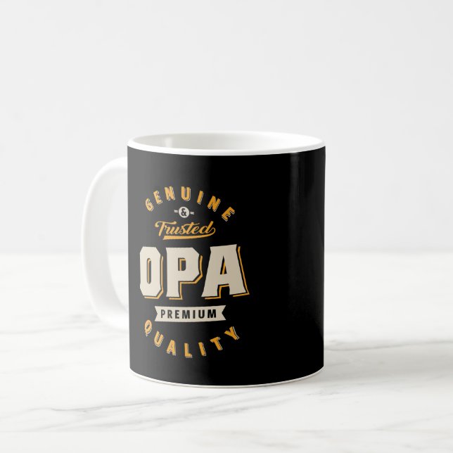 Mug Opa authentique et fiable (Devant gauche)