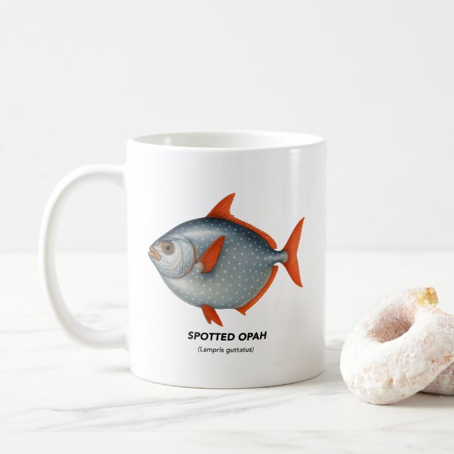 Mug Opah tacheté - Animaux marins de Californie (Avec donut)