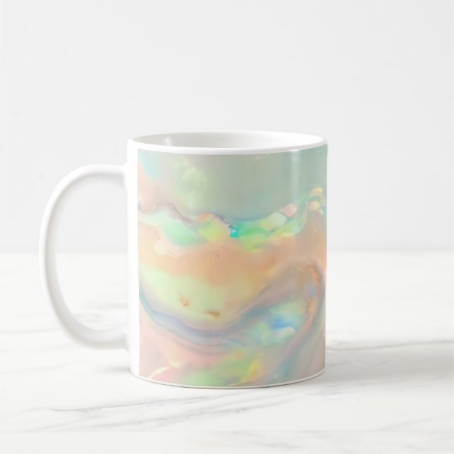 Mug Opale holographique fausse colorée tendance (Gauche)