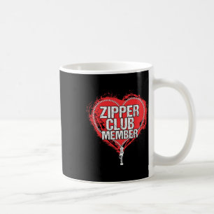 Mug Open Heart Chirurgie Humour Zipper Club Membre Tee