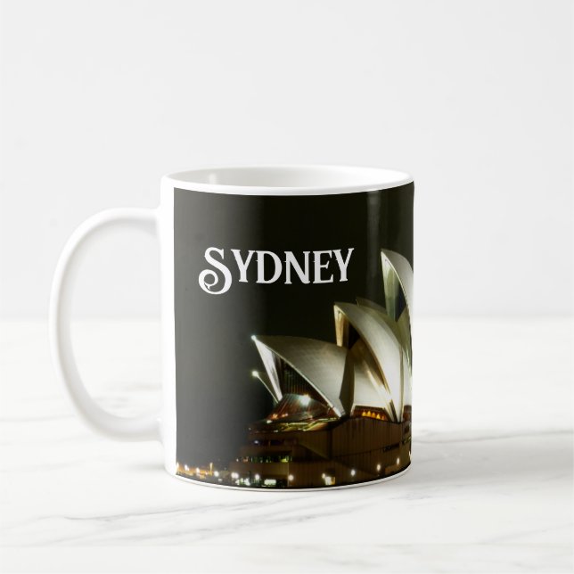 Mug Opéra de Sydney à Night, Sydney, Australie (Gauche)