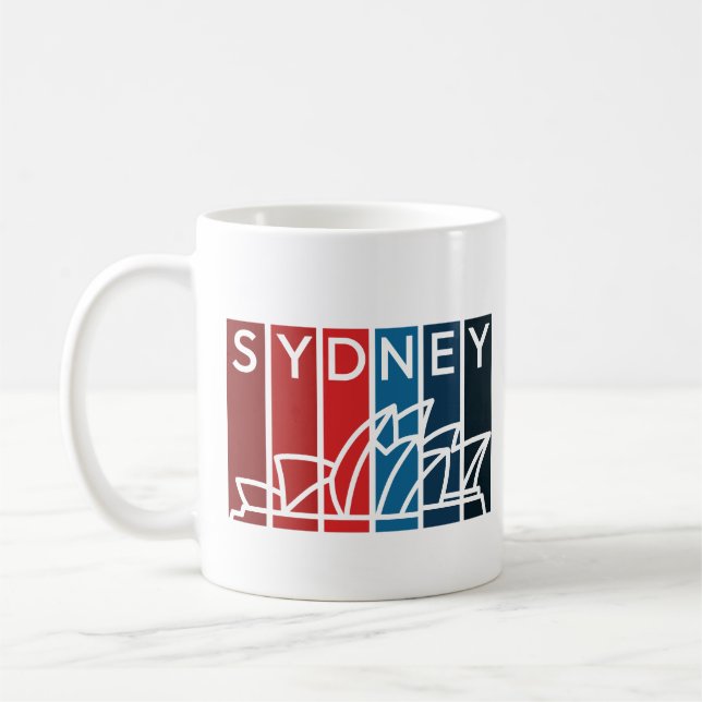Mug Opéra de Sydney Art Abstrait pour les amateurs de  (Gauche)