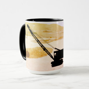 MUG OPÉRATEUR DE CRANE GOLF GOLFING IMAGINAIRE ART OPÉ