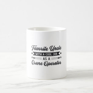 Mug Opérateur de grue du chantier de construction de l