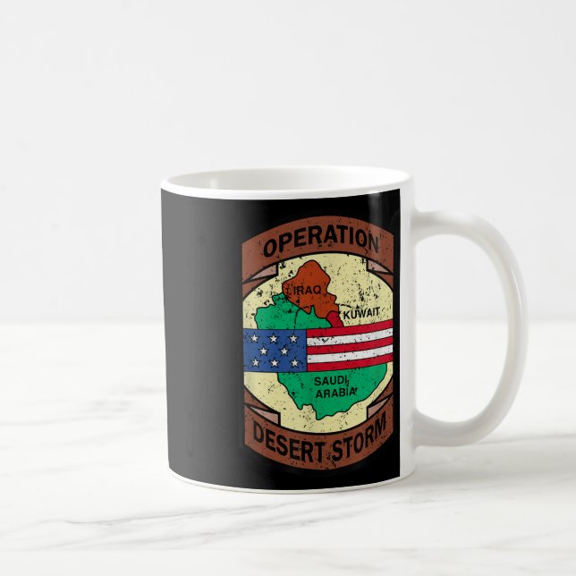 Mug Opération militaire de la guerre du Golfe Tempête  (Droite)