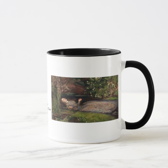 Mug Ophélie par John Everett Millais (Droite)