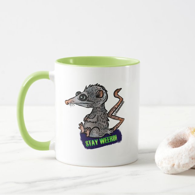 Mug opossum idiot (Avec donut)