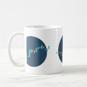 Mug Option de négociant en bourse de jour stock