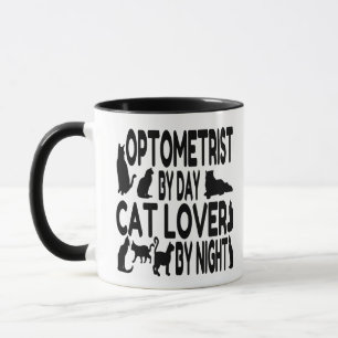 Mug Optométriste de Cat Lover