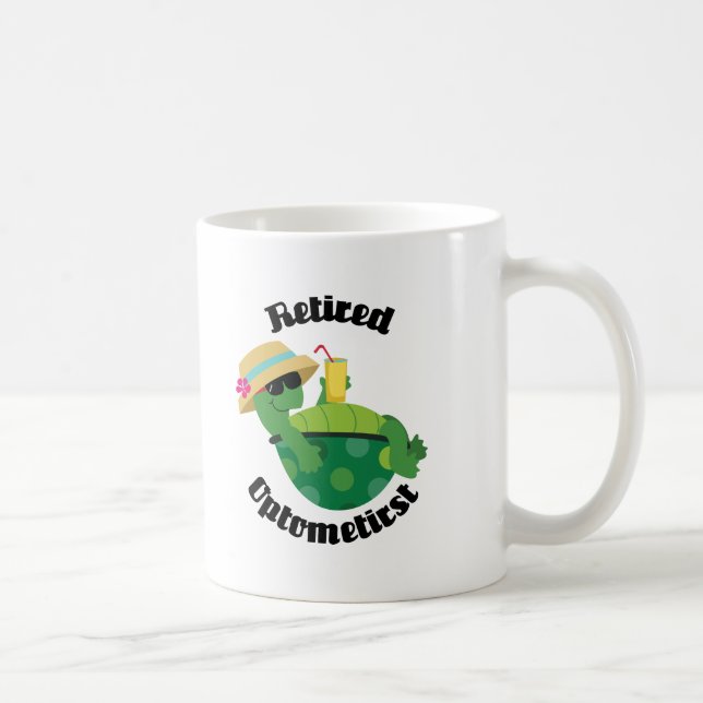 Mug Optométriste retraité (tortue) (Droite)