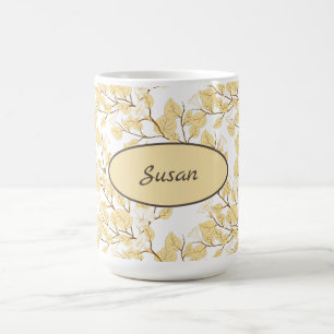 Mug Or Blanc Matin Fleur de gloire
