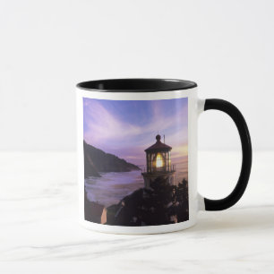 Mug OR, côte de l'Oregon, phare de Heceta Head, sur
