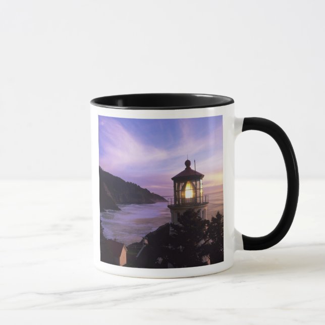 Mug OR, côte de l'Oregon, phare de Heceta Head, sur (Droite)