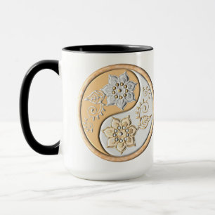 Mug Or et argent Yin Yang